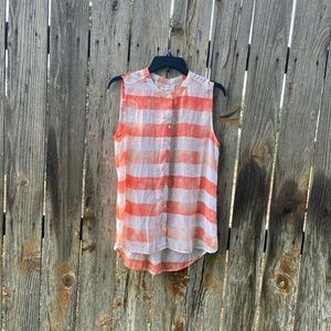 Liz Claiborne Sleeveless Button-Up Tank